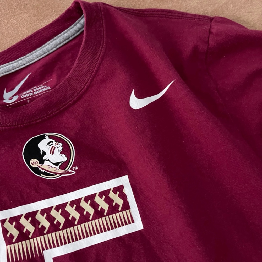 FSU (Florida State University) Nike Football Tee Shirt - Small - Picture 3 of 10